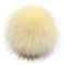 Tonsee Accessoire 12 Stücke Flauschigen Plüsch Strickmützen Zubehör,1Stücke Pom Pom Ball mit Druckknopf für Stricken Hüte Zubehör Bommelmütze Schlüsselanhänger Bommel 10cm (G)