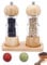 Sindax Lot de 2 Moulin à Sel et Poivre en Bois 6 Pouces Manuel Boite Cuisine pour Moudre Différents épices (Nature)
