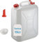 Tomaino - Tanica 15 Litri in Plastica con Tappo e Dosatore - Fusto HDPE Contenitore per Condensa Condizionatore - Bidone per Liquidi, Benzina, Acqua, Olio, Miscela, Campeggio, Vino, Camper (15 Lt)