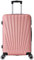 Valise Grande Taille Rigide 75cm – Soute Avion – Bagage XL léger ABS – 4 Roues pivotantes 360° – Fermeture zippée – Poignée télescopique – Rose Gold – Collection Elegance - TROLLEY ADC