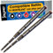 Jaymo Replacement for Montblanc 116215 - Measures 3.875 in / 98 mm Long - Ballpoint Pen Refill - 2 Red