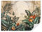 Tapeko Papier Peint Panoramique Nature 360x250 cm style 3D Nature Plantes Fleurs Feuilles Papier Peint intissé Couleurs Douces pour Chambre Salon Décoration Murale u80029