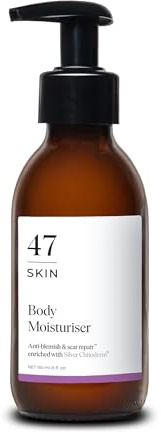 47 Skin Anti-blemish & scar repair Body Moisturiser | enriched with Silver Chitoderm for All Skin Types, Clear Skin Moisturiser, 150ml