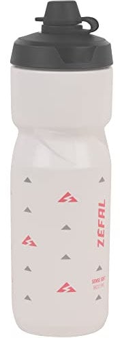 Zefal Sense Soft 80 No-Mud Water Bottle, White, 800ml
