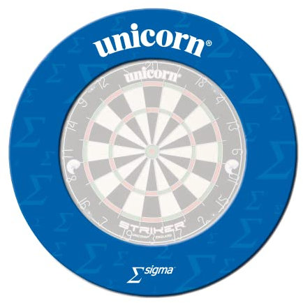 Unicorn Sigma Professional Dartscheiben-Rückwandeinfassung, robuster Eva-Kunststoff mit hoher Dichte, Keine Befestigungen erforderlich, Blau