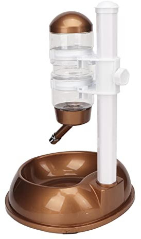 Tnfeeon Dispensador de Agua de Pie para Mascotas, Cuenco, Botella, Dispensador de Pie, Desmontable, Multifunción, para Perros, Alimentación Automática de Agua y Alimentos