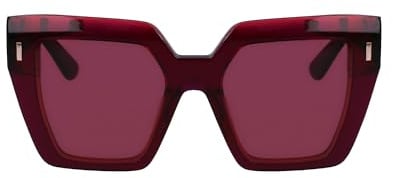 Calvin Klein Women's Sunglasses CK23502S - Wine/Rose with Solid Wine Lens