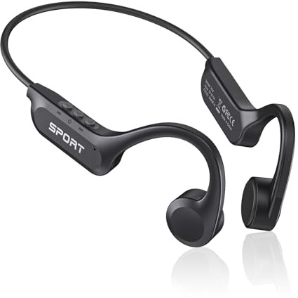 CXK Bone Conduction Headphones, Open Ear Headphones Bluetooth 6.0 with Mic