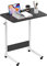 PIPIPOXER 60x40cm Laptoptisch mit Rollen, Laptoptisch höhenverstellbarer 69-90 cm, Schreibtisch Computertisch mit Tablet-Schlitz und Cup Slot Schreibtisch Computertisch Mobiler fürs Sofa, Schwarz