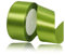 Nastri Verde Oliva 40mm, 23 metri Nastro di Raso Verde Oliva per l'imballaggio di regali, Artigianato fai da te, Bows Making, Mazzi di fiori, Palloncini, Festa nuziale e Decorazioni per torte