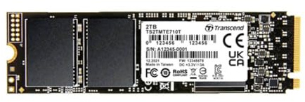 Transcend MTE710T 256GB Interne M.2 PCIe NVMe SSD 2280 PCIe NVMe 4.0 x4 Industrial TS256GMTE710T
