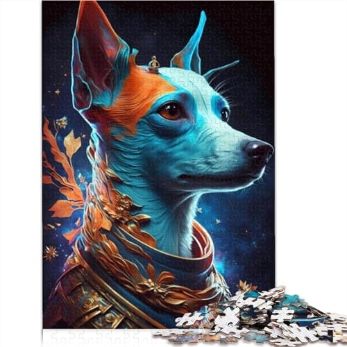 Puzzles für Erwachsene, 1000 Teile, Jack-Russell-Terrier-Hund, Erwachsene und Puzzle, Holzpuzzle, Heimdekoration, 1000 Teile (75x50cm)
