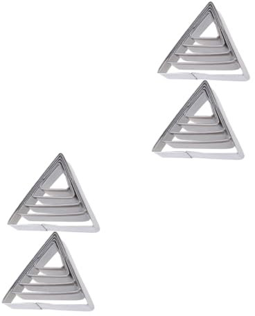 Cabilock 20stücke Teiliges Ausstechformen Für Kekse Geometrische Keksformen Silber Für Backen Zu Hause Küche