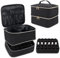 LIMITADA Doppellagige Makeup Tasche, Nagellack Organizer, Aufbewahrung Kosmetikoffer für Nagellack