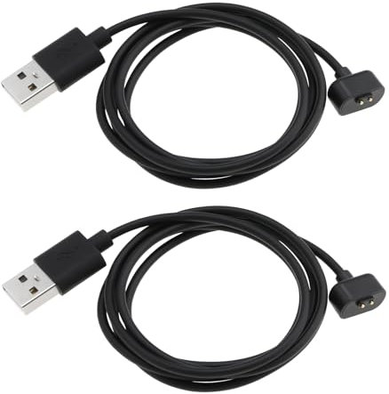 YINETTECH 2pcs USB Charger Cable Replacement 1m Portable Charging Cord Fitness Tracker USB Type A Charging Cable Compatible with Amazfit Band 7