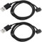 YINETTECH 2pcs USB Charger Cable Replacement 1m Portable Charging Cord Fitness Tracker USB Type A Charging Cable Compatible with Amazfit Band 7