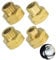 Set di 4 adattatori per bombole di gas, set di adattatori per bombole di gas, adattatore per bombole di gas, adattatore per bombole di gas europee, adattatore per riempire bombole di gas tedesche