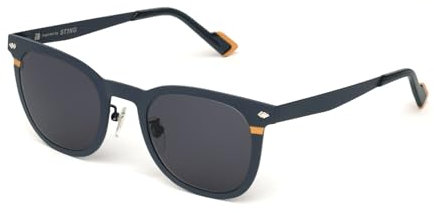 STING Herren Sst522 Sonnenbrille, Matt Blau mit farbigen Teilen, 49/23/145