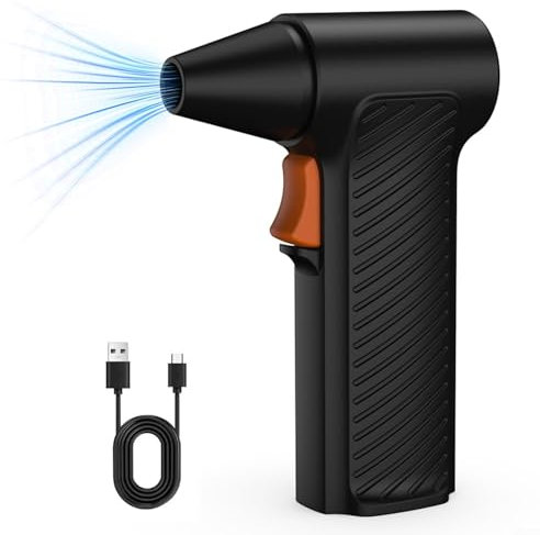 HpLive Jet-Trockengebläse,Jet Dry Mini-Gebläse 100.000 U/min Luftgebläse Super Fan Turbo Powered Portable für Tastaturen/PC/BBQ/Auto/Camping