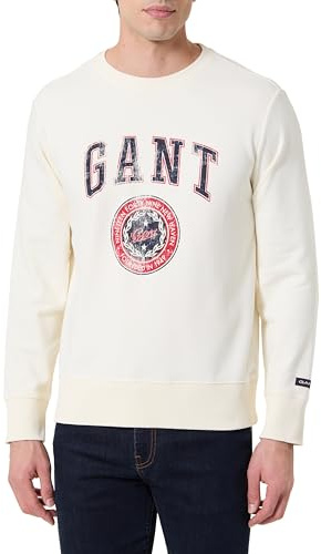 Gant Herren Graphic Sweat C-Neck Sweatshirt (1er Pack)