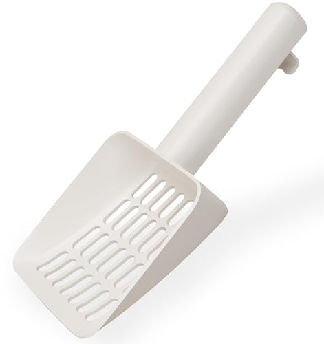 Vealind Cat Litter Scoops Cat Poop Scoop Cat Litter Tray Scoop, Non-Stick Litter Scooper, Fast Sifter Kitten Litter Shovel with Hanger Hook for Clumping Litter Cat Pet Easy Cleaning Tool
