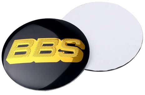 COOKENG 4 Stück Auto-Radnabenkappen, kompatibel mit BBS 56 MM 60 MM 65 MM 70 MM, Radnabenkappen, Aufkleber, Zubehör, 60 MM,normal-65MM