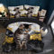 VTRXEG Katzen Bettwäsche 135x200cm,3D Katzenmotiv Mikrofaser Bettbezug, Haustier Katze Bettwäsche Sets 3teilig,mit Reißverschluss + 2 Kissenbezüge 50 x 75cm (D, 135x200cm)