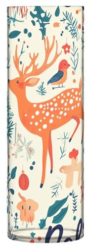 Grande vaso di plastica con albero di cervo di Natale, uccello, cane, 30 cm, moderno, trasparente, alto, vasi da fiori per tavolo da pranzo, centrotavola, decorazione per ufficio