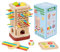 Stacking Stick Tower Game - Holzbalanceblöcke, Farbwürfel -Herausforderung | Pädagogische Feinmotorikspielzeug für Kinderfamilien Nachtspiel, Koordinierungsspiel für logisches Denken, Fokuskenntnisent