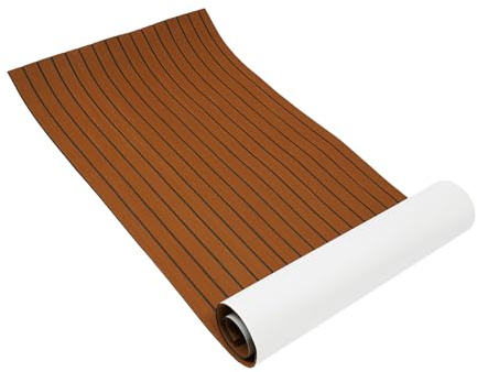 FROPIJ Eva Schaum Boot Bodenbelag Selbstklebend 240x90cm & Anti Rutsch Deck Teppich - Wasserdicht rutschfeste Matte - Hochwertiges Bootszubehör für Yacht, Wohnmobil & Boot