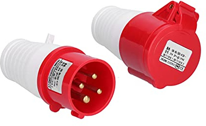Yctze Connecteur Industriel triphasé, 4 Broches, Jeu de Prises IP44 pour Applications 380V 415V 16A