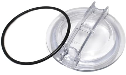 tooloflife SPX3100D - Tapa de bomba de piscina con junta tórica, cubierta de filtro de repuesto transparente para piscina y spa, compatible con Hayward Super II SP3000 SP3000X 250CF C500CF