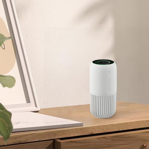 Portable Air Cleaner USB for mini Purifier for Car Portable Air(white)