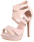 Elara Damen Pumps Offen Stilettos High Heels Chunkyrayan LL85-Beige-38