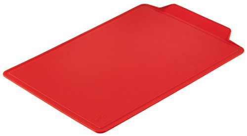Kuhn Rikon Colori+ Schneidbrett, Schneidebrett, Tranchierbrett, Rot, 34 x 24 cm, 26905