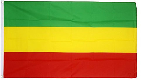 Digni Bandiera Etiopia Senza Stemmi, Rasta - 90 x 150 cm Sticker Gratis