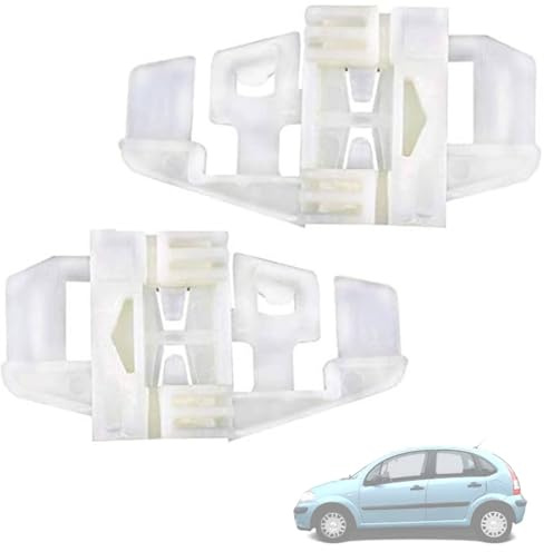 Twowinds Fensterheber Clips Kompatibel mit Renault Scenic (2 St) | Kompatibel mit Citroen C3 (2001-2007), Xsara (1997-2004), Xsara Picasso (1998-2010), Grand Scenic (2003-2010)
