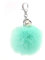 Canarea Schlüsselanhänger plüsch Ball Taschenanhänger Perle Bommel Keychain Elegant Plüsch-Kugel Auto-Anhänger Pompom Weich Schlüsselring, (6)