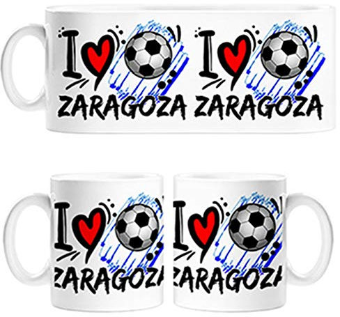 Diver Tazas Taza I Love Zaragoza fútbol - Cerámica