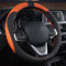 Coofig Auto Lenkradbezug aus Microfiber Leder, Langlebig, A Atmungsaktiv, Passend für die Meisten Autos, Warm im Winter, Universal Größe Lenkradhüllen 38cm (15 Zoll)