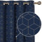 Deconovo Blickdichte Gardinen, Verdunkelungsvorhänge mit Ösen, Wohnzimmer Thermogardinen für Junge, 183x117 cm(HöhexBreite), Dunkelblau, 2er Set