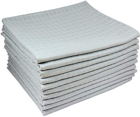 M.M.C. 10er Pack Mullwindeln | Spucktücher 100% Baumwolle - Stoffwindeln Mulltücher fürs Baby | ÖKO-TEX Zertifiziert, 80x70 cm (10 Grau)