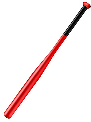 Tuggui Bate de béisbol de 28 pulgadas de acero con bolsa de transporte (rojo)