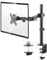 TTAP Monitor Mount for 13-32” Screens - Single Arm Desk Stand Bracket with Clamp - Ergonomic 90° Tilt, 360° Rotation & 180° Swivel Arm - VESA Dimensions: 75x75-100x100 (Single Arm)