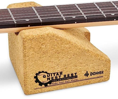Donner Soporte para el Cuello de la Guitarra, Guitarra Cuello Resto Cuello Almohada Cuerda Instrumento Cuello Soporte, Herramienta de Reparación de Instrumentos Musicales