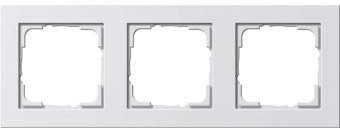 GIRA System E2 reinweiß SEIDENMATT 3fach Rahmen E2 (021 322)