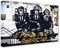 Banksy Bilder Leinwand Affen Monkey Business I Graffiti street art, kunstdrucke fertig zum aufhängen (div.Formaten) wandbilder Affenbilder leinwandbild von Affe Deko (60x80 cm)