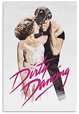 GNKIO Movie Poster Dirty Dancing Poster Dekorative Malerei Leinwand Wandkunst Wohnzimmer Poster Schlafzimmer Malerei 12x18inch(30x45cm)