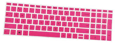 Keyboard cover Keyboard Protector for HP 15.6 Inch BF Soft Silicone for Laptop Pink