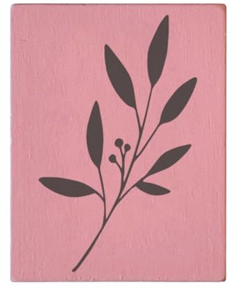 May and Berry Holzstempel - Zweig, 35x45mm